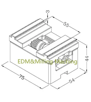 EDM CNC Maskine EROWA Positionering selvcentrerende Skruestik Elektrode Armatur Bearbejdning Af Standard 8-55mm