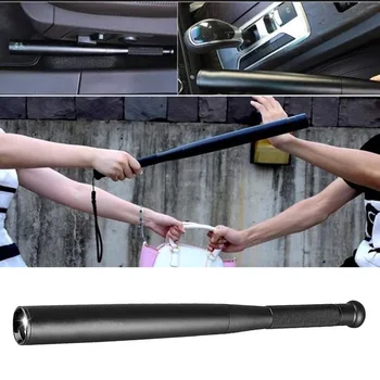 Selvforsvar Baseball Lommelygte Stick LED Baseball Bat Aluminium Legering Brænder For Akut Self Defense Anti-Riot-Udstyr