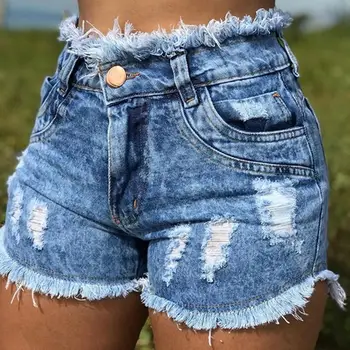 2020 Hot salg kvinder er sommer denim shorts mode kvast jeans shorts sexede Tynde høj talje shorts plus størrelse S-3XL nye ankomst