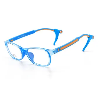 Børn Briller, Beskyttelsesbriller TR90 Briller Ramme Square Fleksibel Børn Optiske Briller Ubrydelig Sikker Børn Silikone Briller