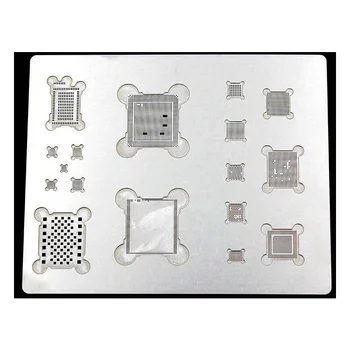 3D-BGA Reballing Stencil Tin Kit Sæt til iphone XS MAX/XR/X/8/8P/7P/7/6S/6SP/6/6P A12/A11/A10/A9/A8 CPU BASEBAND POWER IC Chip