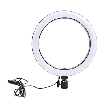 10 tommer Video Lampe Dæmpbar LED Selfie RGB-Ring Lys USB-Fotografering Lys med Telefonen Holder til Makeup Video Live Studio