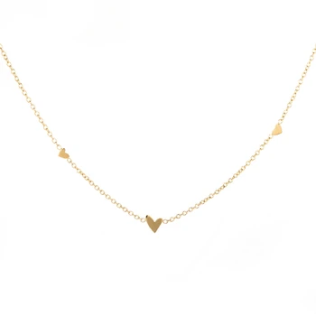 YUN RUO 2020 Aldrig Fade 18 K Guld Simple Mini Hjerte Vedhæng Halskæde Kvinde Smykker Mode Titanium, Rustfrit Stål Tilbehør
