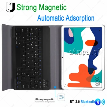 Spansk Tastatur etui Til Huawei Mediapad T5-10 M5-lite 10.1 8 M5 10 Pro M6 10.8 Matepad 10.4 Pro 10.8 Tablet Cover Shell