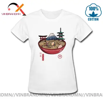 2020 Streetwear Harajuku Mad Velsmagende Suppe Kvinders Hip Hop Tshirt Søde Japanske Ramen Nudler 3D Trykt kortærmet T-Shirt passer