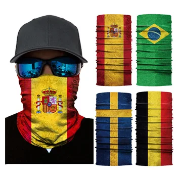 3D Sømløs Multifunktionel Magiske Rør USA Flag Brasilien Flag Football Ansigt Maske, Pandebånd Bandana Hue Tørklæde Cykel