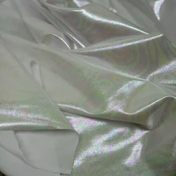 150 cm*50cm skinnende farverige sølv bronzing Spandex Stof syning Materiale blank for kostume Kjole DIY fase