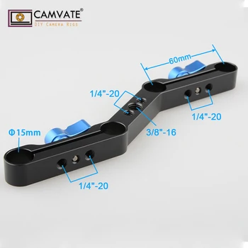 CAMVATE Offset Z-Form Railblock klemmebeslag til 15mm Stang Støtte C1713 fotografering kamera tilbehør