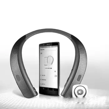Bluetooth-Hovedtelefoner, Let Stereo Neckband Trådløst Headset Med højttaler for Idræt og Motion