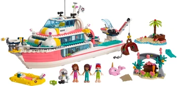 New Girl-Serien Mursten Rescue-Båd Kompatibel med 41381 byggesten Legetøj til Børn Fødselsdag Julegave 945PCS