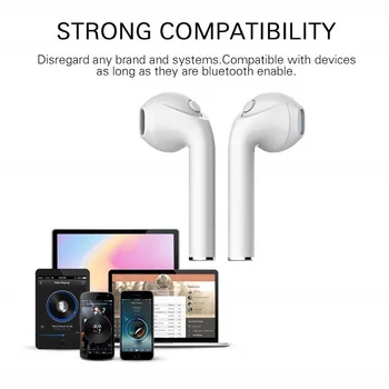 I7s TWS Trådløse Bluetooth Hovedtelefoner til Apple iPhone 6S Plus SE 3 3Gs, 3G 4 4 S 5 S 6 5 5C 5S Musik Ørepropper Opladning Box