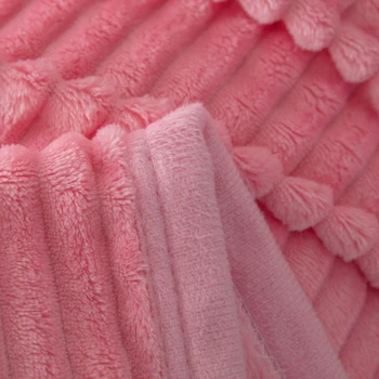 LREA senge og sofa pink tæppe vinter polar stof smide tæpper til boligindretning fleece siver Behagelig hud