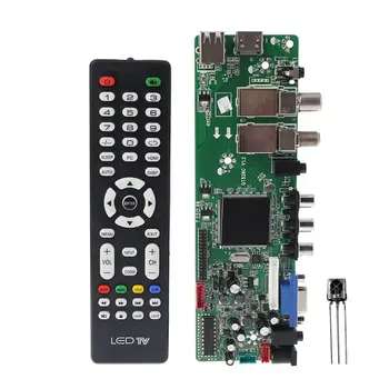 DVB-S2, DVB-T2 / DVB-C Digital Signal ATV Maple Driver LCD-Remote Control Board Launcher Universal Dual USB-Medier QT526C T. S512.69