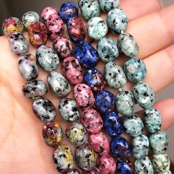 8*11mm natursten Uregelmæssig Blanding af Farver, Dalmatian Stedet Jaspers Løse Perler Til Smykker at Gøre Diy Armbånd Tilbehør 15
