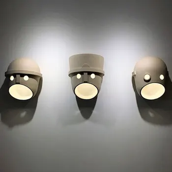 Kreative personlighed LED Monteret Harpiks Tegnefilm Dukke Væg lamper til Soveværelset Korridor midtergangen indretning væglampe