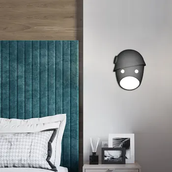 Kreative personlighed LED Monteret Harpiks Tegnefilm Dukke Væg lamper til Soveværelset Korridor midtergangen indretning væglampe