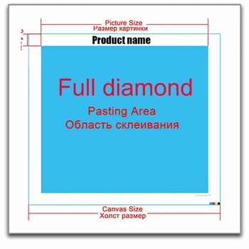 Fuld Pladsen Runde Diamant 5D DIY Diamant Maleri 