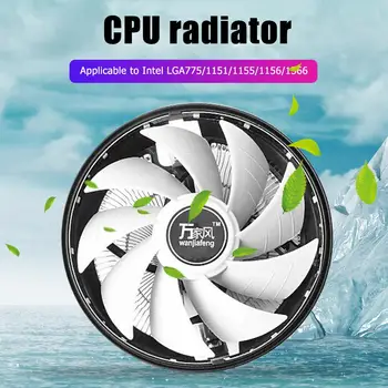 CPU Blæseren RGB Belysning 3-Bens Air Cooler Køler for Intel LGA775/1151/1155/1156/1366 kølesystem