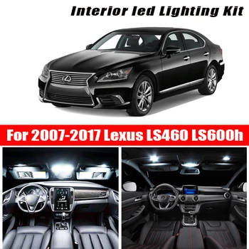 For 2007-2017 Lexus LS460 LS600h Hvid bil tilbehør, der er Canbus-Fejl Gratis LED Interiør Lys Reading Light Kit Kort Dome Licens