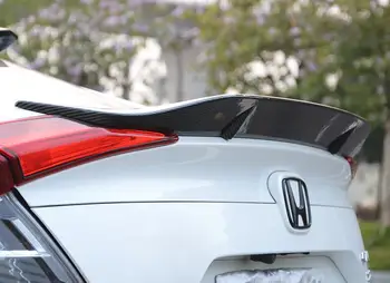 For de Borgerlige Spoiler 2016-2018 RS ABS Pres af halen Materiale Bil bagskærm Primer Color hækspoiler Til MC Civic Spoiler