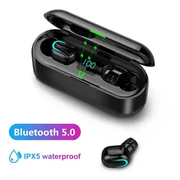 Nye Q32-1 Sweatproof TWS V5.0 Mini Trådløse Hovedtelefoner Trådløse sport In-Ear gaming håndfri opkald Digital Display Hovedtelefoner