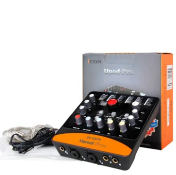 IKONET upod pro lydkort med 2 mic-I/1 guitar-I,2-Ud USB-Recording Interface DSP parameter indstillingsringe,for Mikrofon