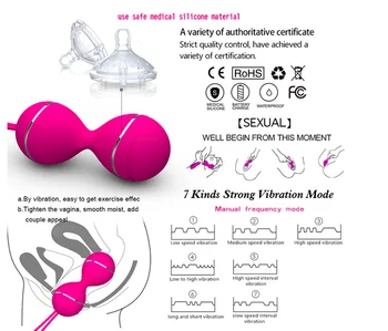 Silikone vibrator æg-wireless vaginal kugle vibrerende øvelser Bolden fjernbetjening hoppe æg vibrator Sex Legetøj til kvinder, Vaginal Stramme