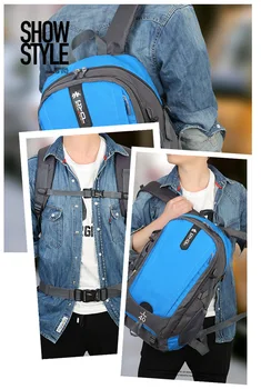 Chuwanglin 55L laptop backpack casual mandlige rygsække mode mænds rygsæk Stor kapacitet Rejse rygsække D6036
