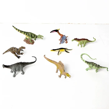 8STK Realistisk Mini Dinosaurer Tal,Detaljerede Teksturer Dino Figurer Kage Topper Toy Sæt Gave til Børn Børn Småbørn