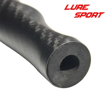 LureSport 2stk 12cm hånd formen 3K carbon greb OD27mm med EVA inde Stang Bygning-komponent Håndtag Reparation DIY blank