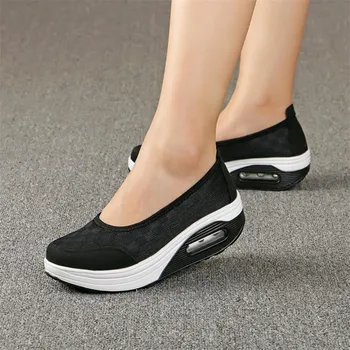2020 Sommeren nye Kvinder er tykke såler sko shake mode afslappet Ryste sko tyk bund svamp kage enkelt pude sko s012