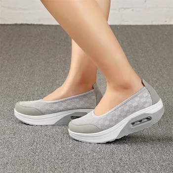2020 Sommeren nye Kvinder er tykke såler sko shake mode afslappet Ryste sko tyk bund svamp kage enkelt pude sko s012