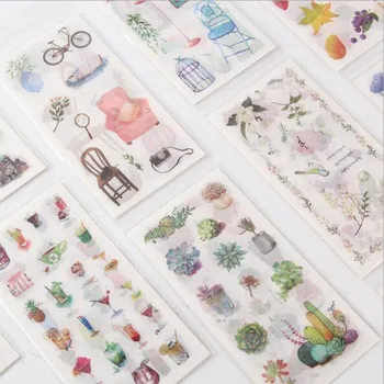 20packs Klistermærker Kawaii Klistermærker Japansk Akvarel Malet Dekoration Piger Klistermærker Scrapbooking