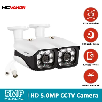 HD Sikkerhed Kamera Udendørs Vandtæt 5.0 MP-AHD TVI CVI Analoge CCTV overvågningskamera Sony IMX335 Varifocal Infrarød Kugle