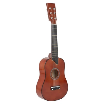 25Inch Mini Lille Guitar, Basswood 6 Strenge Akustisk Guitar Pick-Strenge for Nybegynder børn Børn Gave