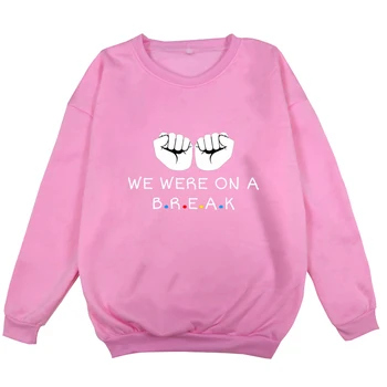 Venner Hoodie Harajuku Sweatshirt Kvinder Hættetrøjer Pullover Pink Hættetrøje Herre Sweatshirts Streetwear Vinter Dame Langærmet Toppe