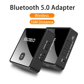 DISOUR Lav Latency Multipoint Bluetooth-5,0 Lyd Transmitter Receiver SPDIF Optisk 3,5 mm AUX-RCA Stereo Trådløse Adapter TV PC