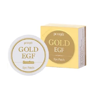 Hydrogel patches til øjenlåg med guld og EGF petitfee Premium Gold & EGF Øjet