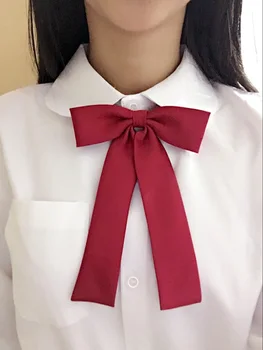 Søde Kvinders Pure Color Britiske Japansk Skole Piger JK Uniform Lang Sløjfeknude Uafgjort Studerende Slips Cosplay Lolita 10 Farver